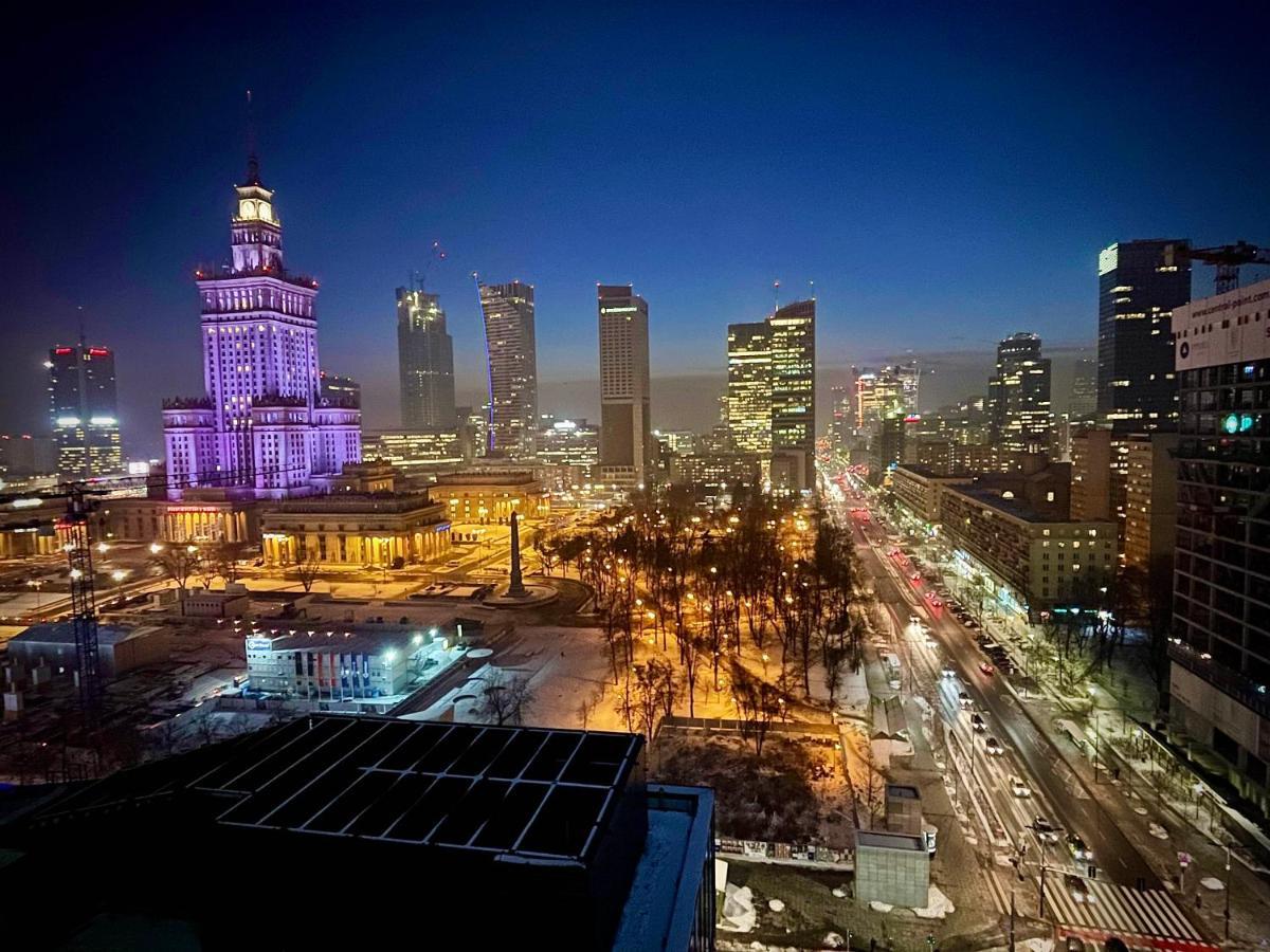 Super Apartament Blue Scisle Centrum Dwie Linie Metra Netflix Wifi 300 Mbs Panorama Miasta Варшава Екстер'єр фото