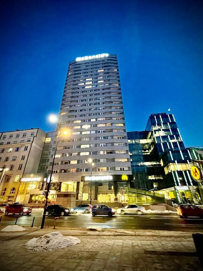 Super Apartament Blue Scisle Centrum Dwie Linie Metra Netflix Wifi 300 Mbs Panorama Miasta Варшава Екстер'єр фото