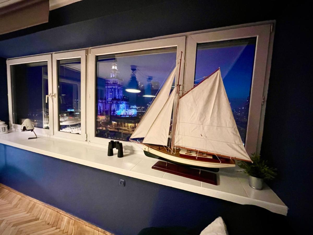 Super Apartament Blue Scisle Centrum Dwie Linie Metra Netflix Wifi 300 Mbs Panorama Miasta Варшава Екстер'єр фото